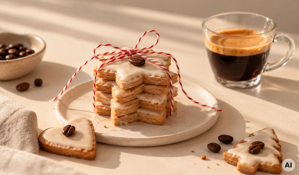 Espresso Plätzchen: Einfache Ausstechkekse mit Zuckerglasur