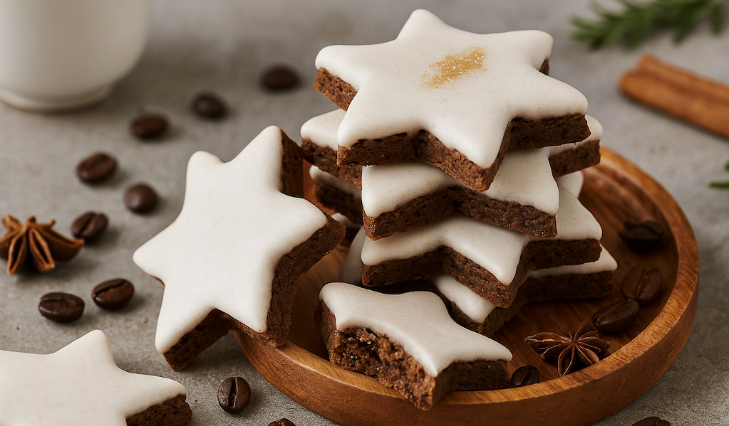 Schoko-Kaffee-Kekse mit Zimtglasur: Einfaches Rezept