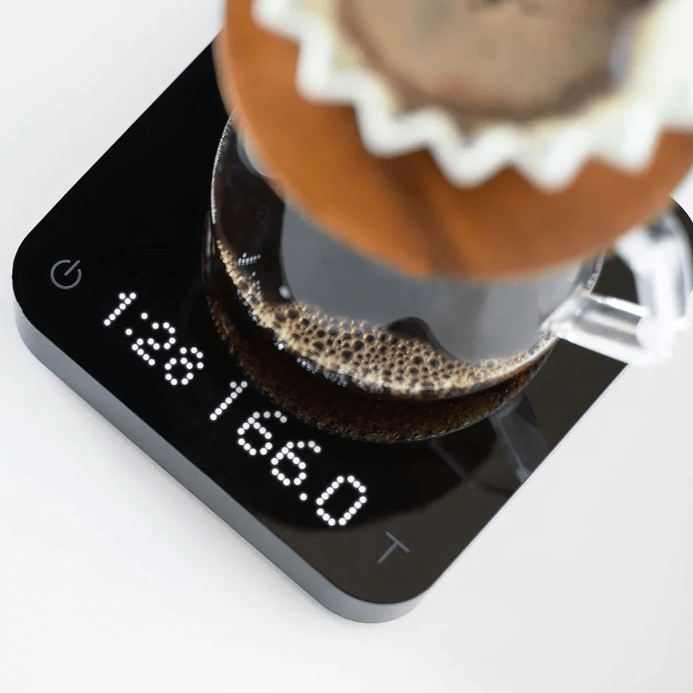 Acaia Pearl S | Echtzeit-Flow-Rate bei der Zubereitung von Filterkaffee - nuruCoffee