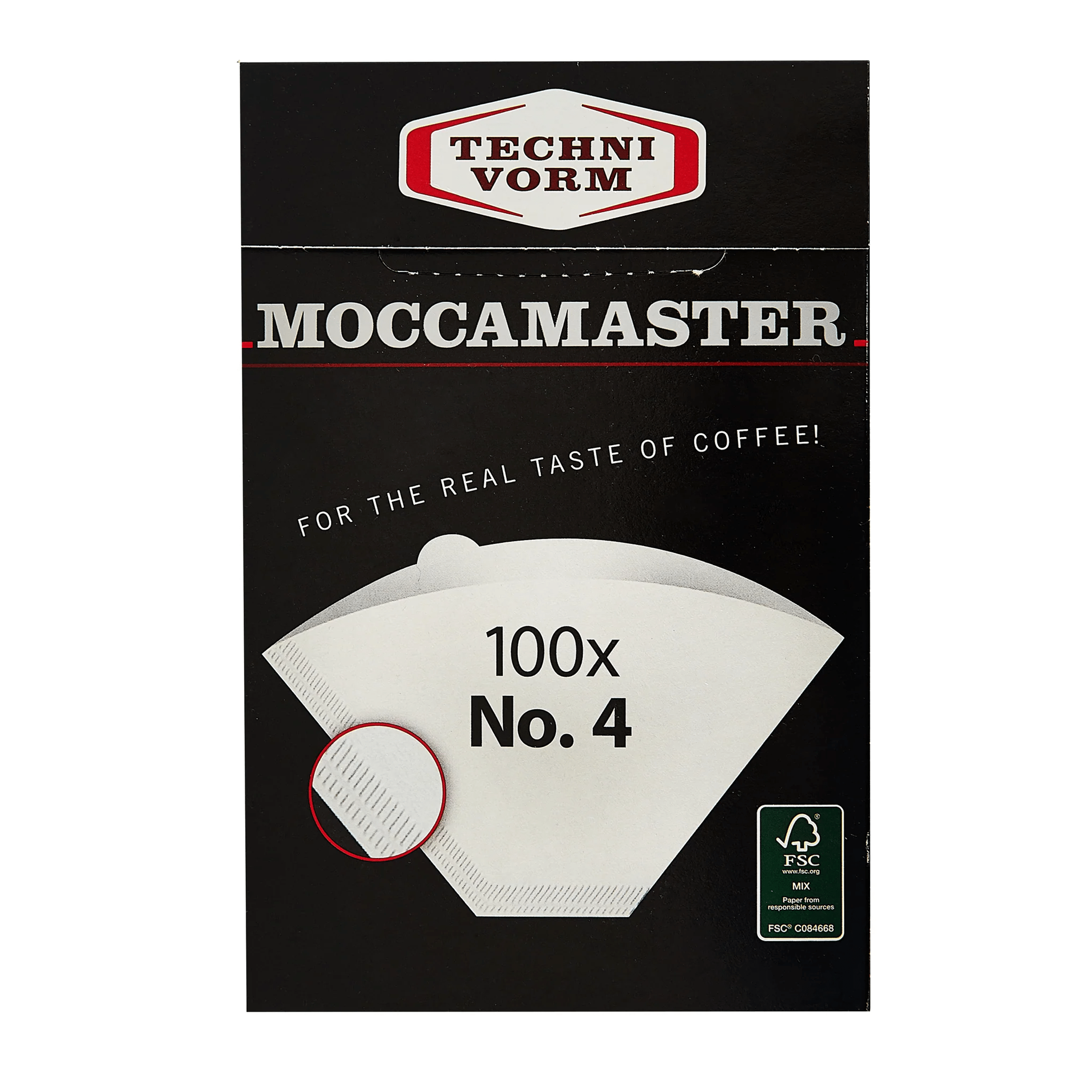 Original Moccamaster Kaffeefilter Nr. 4 Verpackung | Umweltfreundlich gebleicht - nuruCoffee