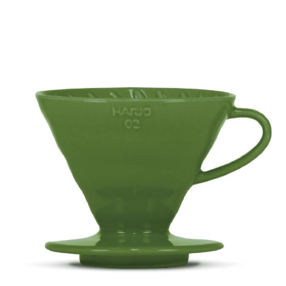 Hario V60 Dripper Porzellan Größe 02 Dunkelgrün - nuruCoffee