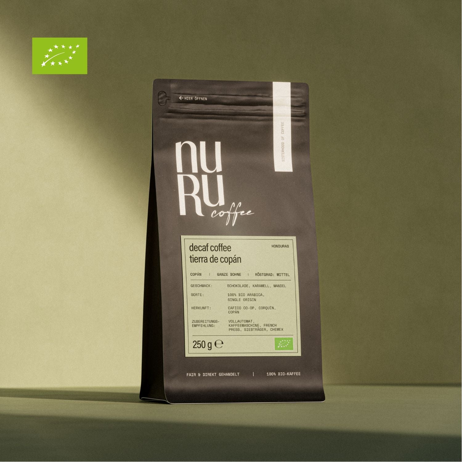 Bio entkoffenierter Kaffee - nuruCoffee