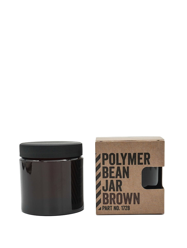 Comandante Bohnenbehälter aus braunem Glas mit Verpackung