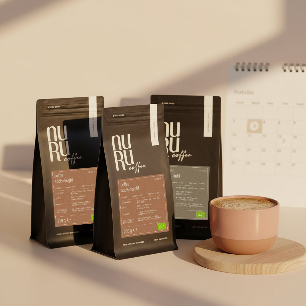 nuruCoffee Kaffee Abo als Geschenk für 3 Monate