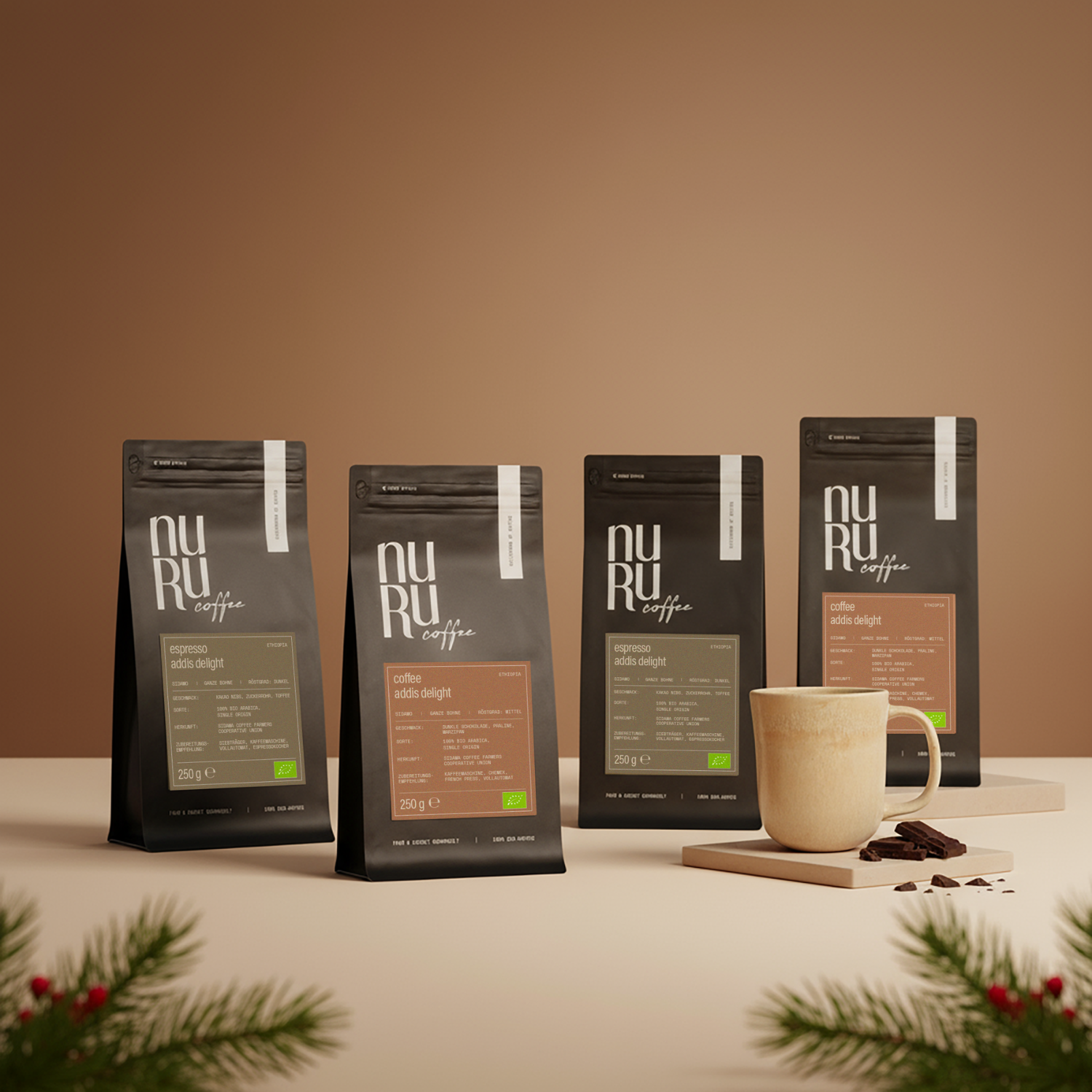 Geschenkset Sisterhood: Keramiktasse mit 4x 250g Kaffee und 15€ Spende