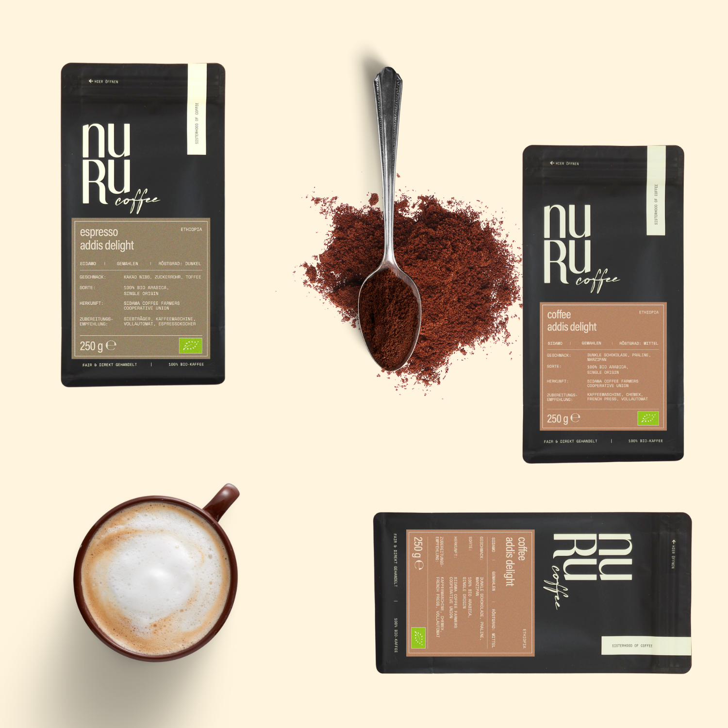 nuruCoffee Geschenkset - 250g, gemahlen
