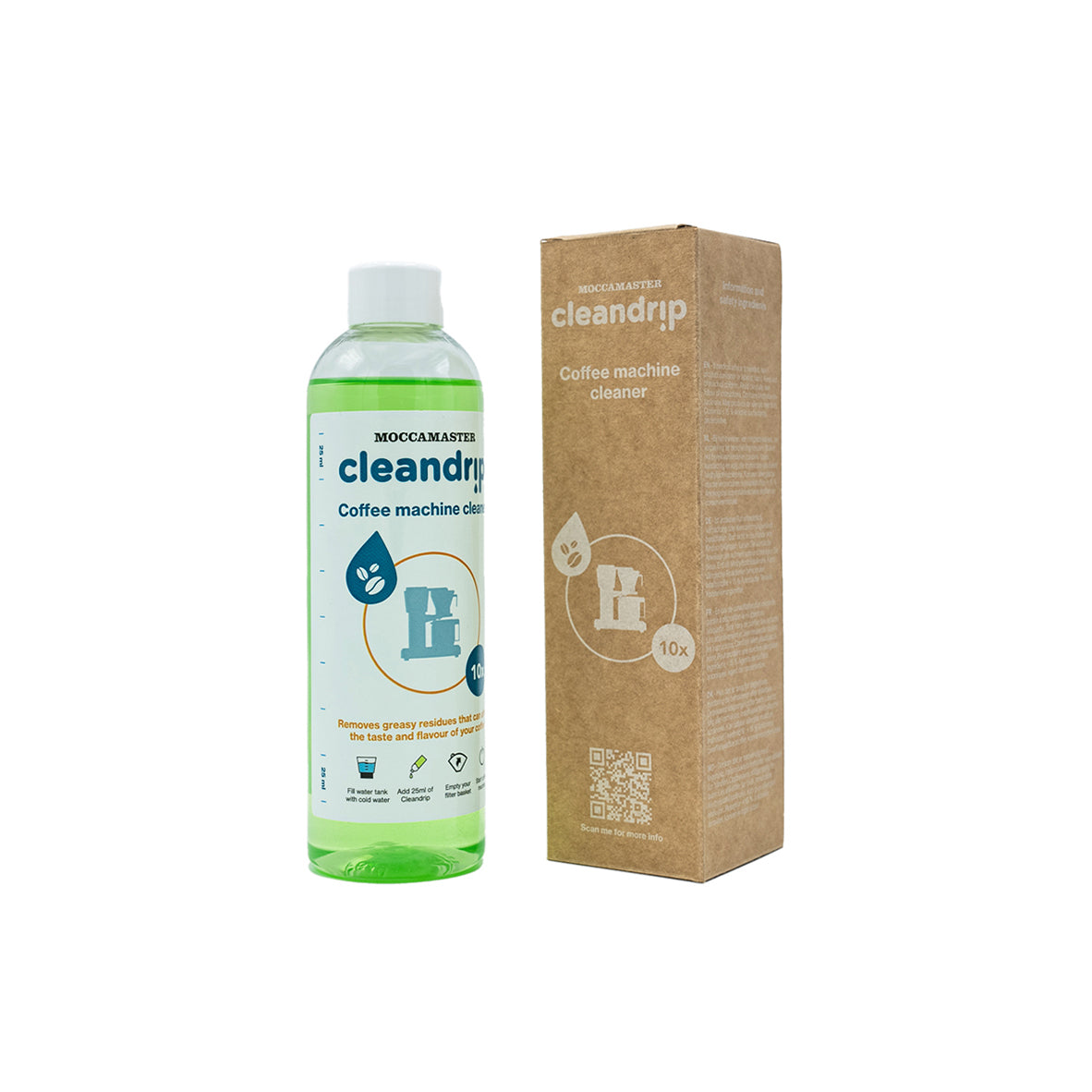 Clean Drip Moccamaster Reinigungsmittel mit Verpackung - nuruCoffee