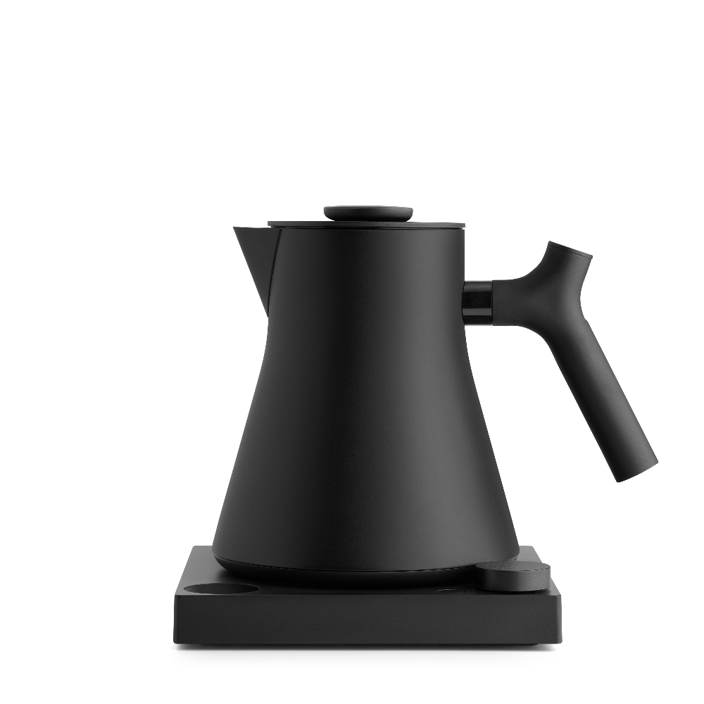 Fellow COrvo EKG Pro Matt Schwarz: Elektrischer Wasserkocher von Fellow mit breitem Ausgustt - nuruCoffee