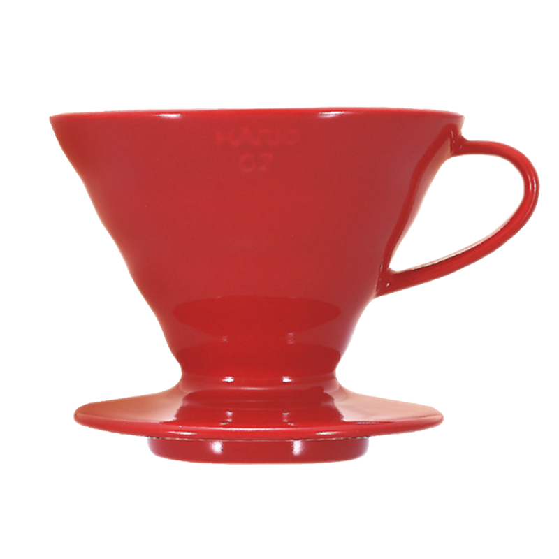Hario V60 Dripper 02 Porzellan Rot Freisteller - nuruCoffee