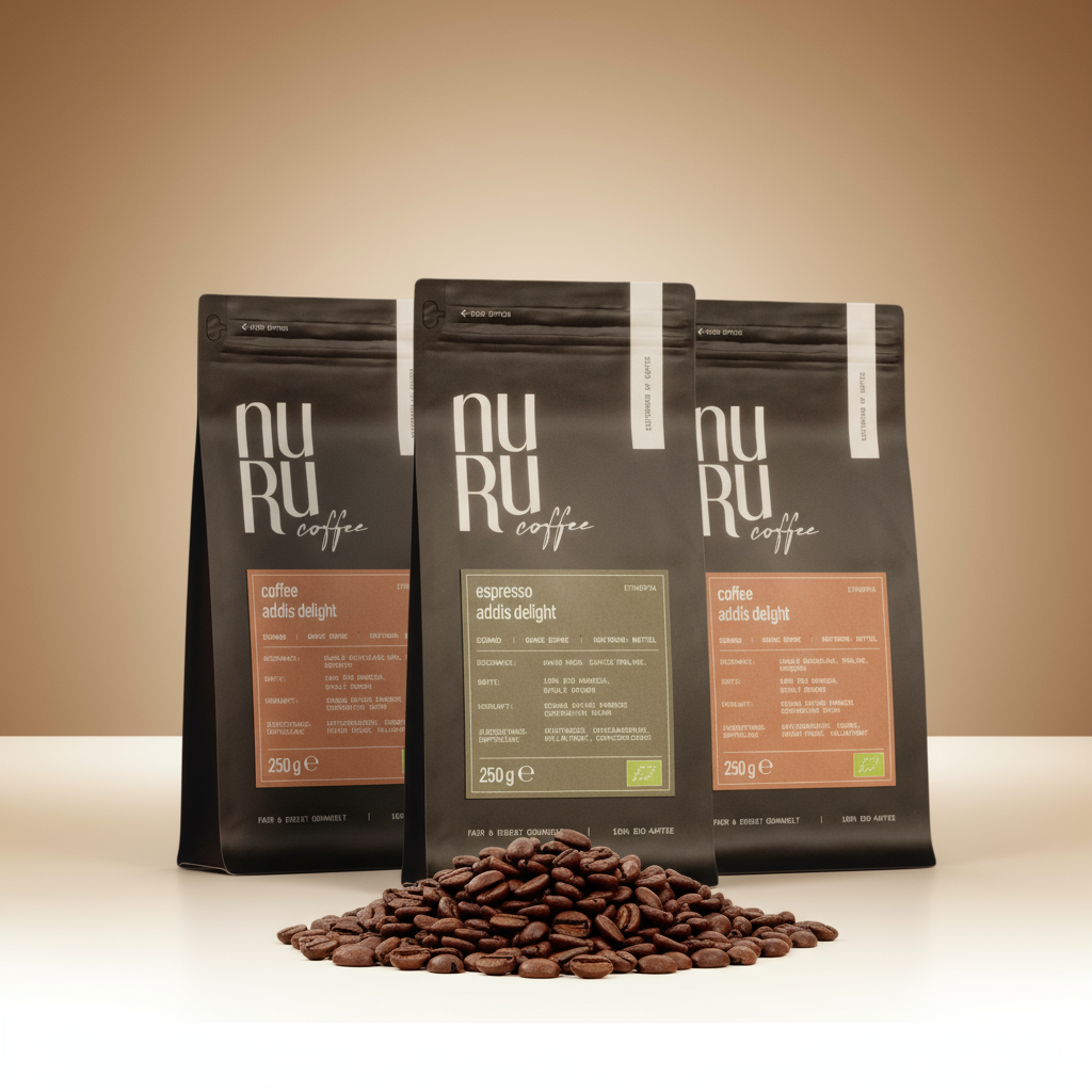 nuruCoffee Geschenkset: 2x Coffee & 1x Espresso 250g