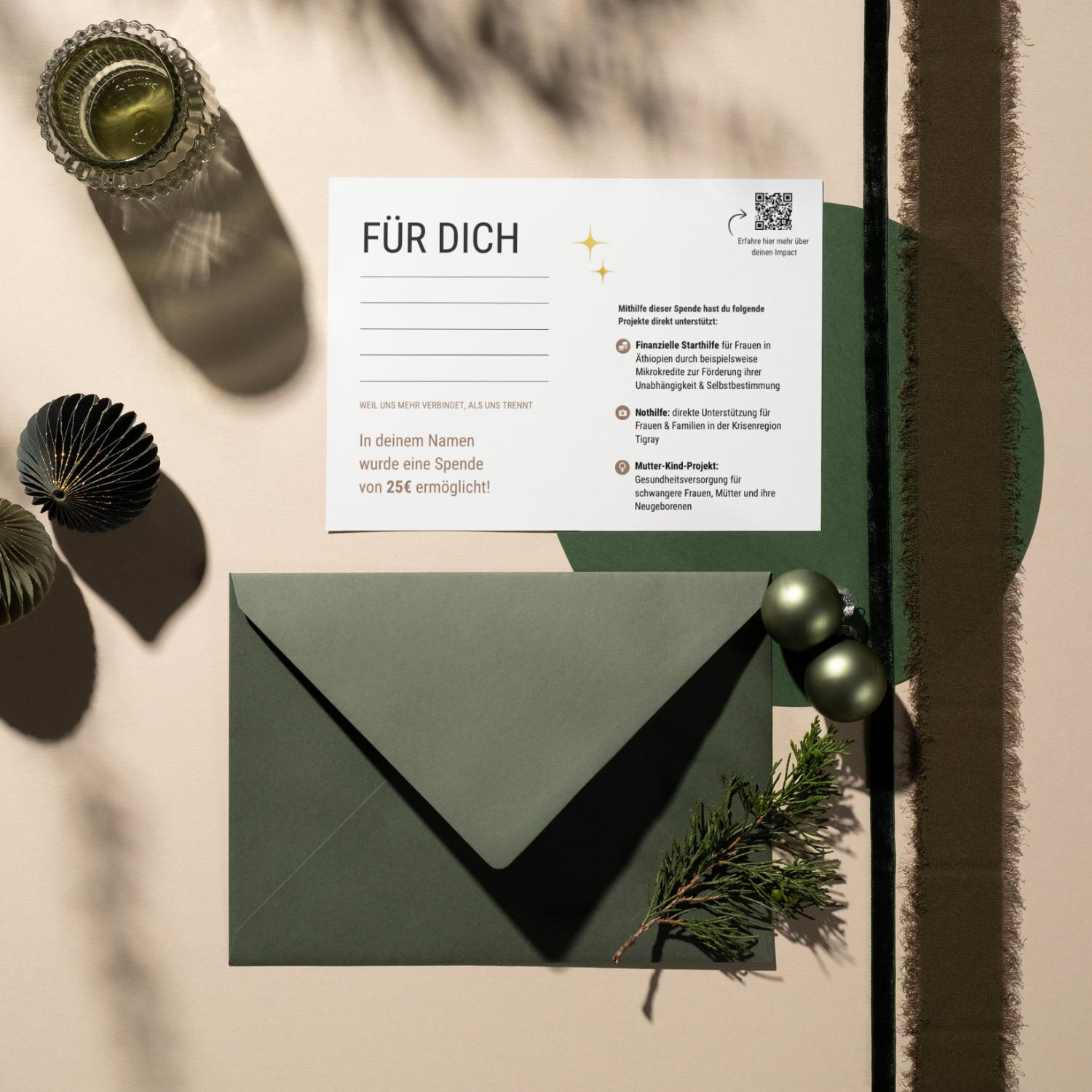 Geschenkset Empowerment: Keramiktasse mit 3x 1kg Kaffee und 25€ Spende